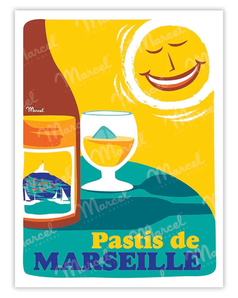 affiche pastis de marseille aix