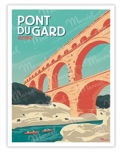 affiche pont du gard aix
