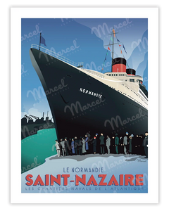 Affiche Saint-Nazaire Le Normandie