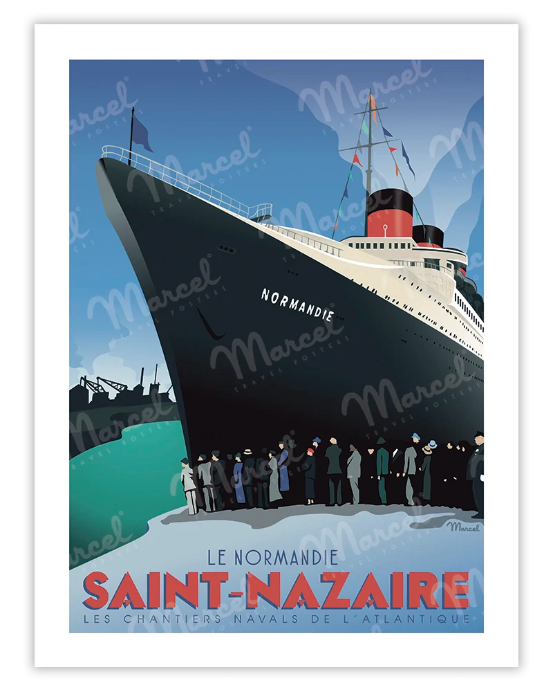 Affiche Saint-Nazaire Le Normandie