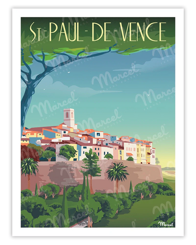affiche saint paul de vence aix