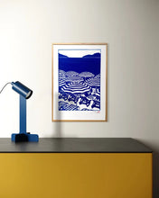 Load image into Gallery viewer, linogravure parasols aix en provence 
