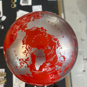 globe rotatif rouge aix