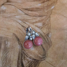 Load image into Gallery viewer, Boucles d&#39;oreilles dormeuses Rhodochrosite
