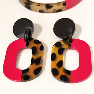 CLIPS boucles d'oreilles laquées