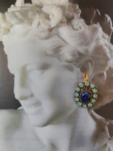 Boucles d'oreilles ovales Art nouveau