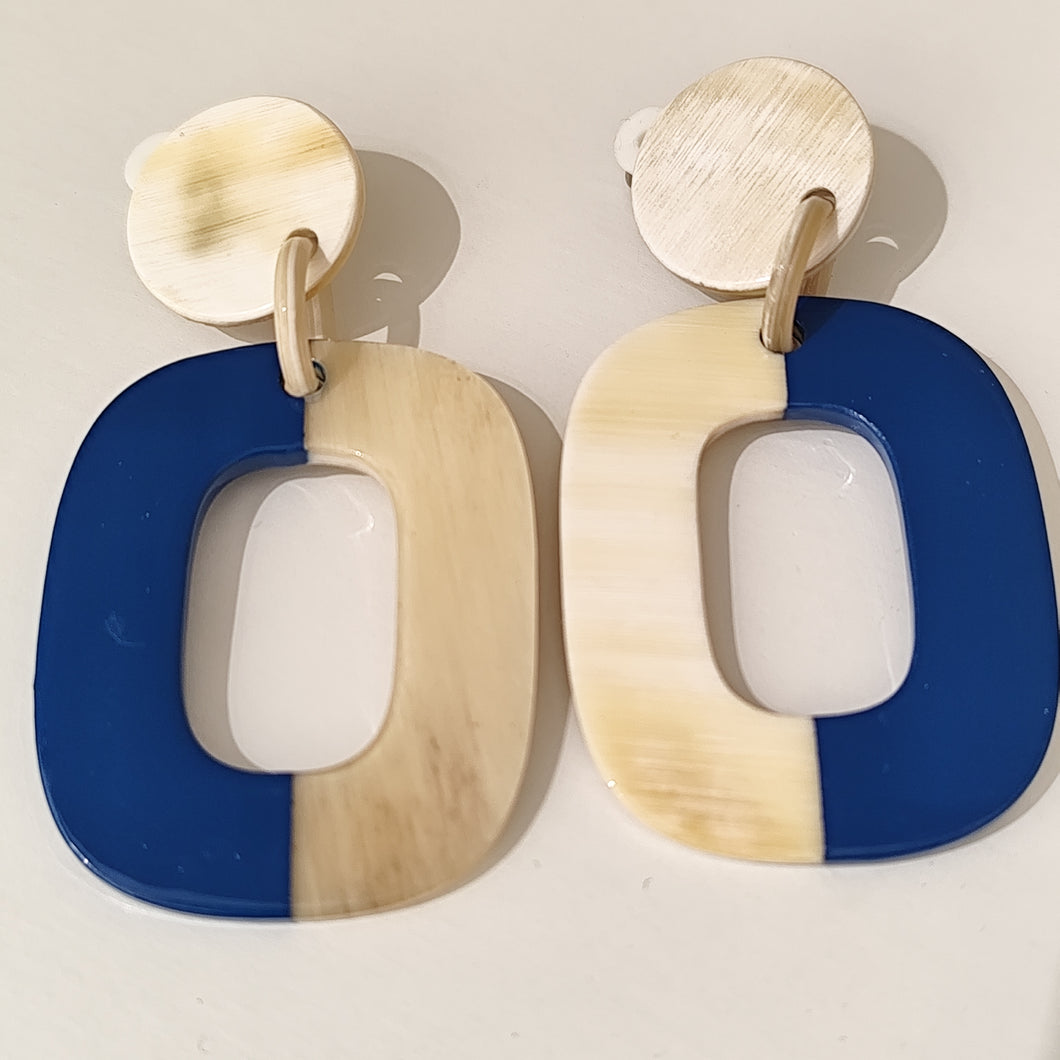 CLIPS boucles d'oreilles laquées