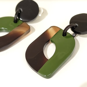 CLIPS boucles d'oreilles laquées