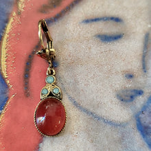 Load image into Gallery viewer, Boucles d&#39;oreilles cornaline Eve Rosec Aix en Provence 
