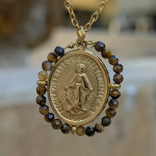 Charger l'image dans la galerie, Colliers Médaille miraculeuse Palas - Pierres naturelles semi-précieuses
