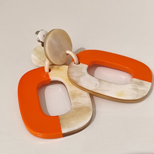 CLIPS boucles d'oreilles laquées