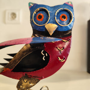 Hibou - Métal recyclé