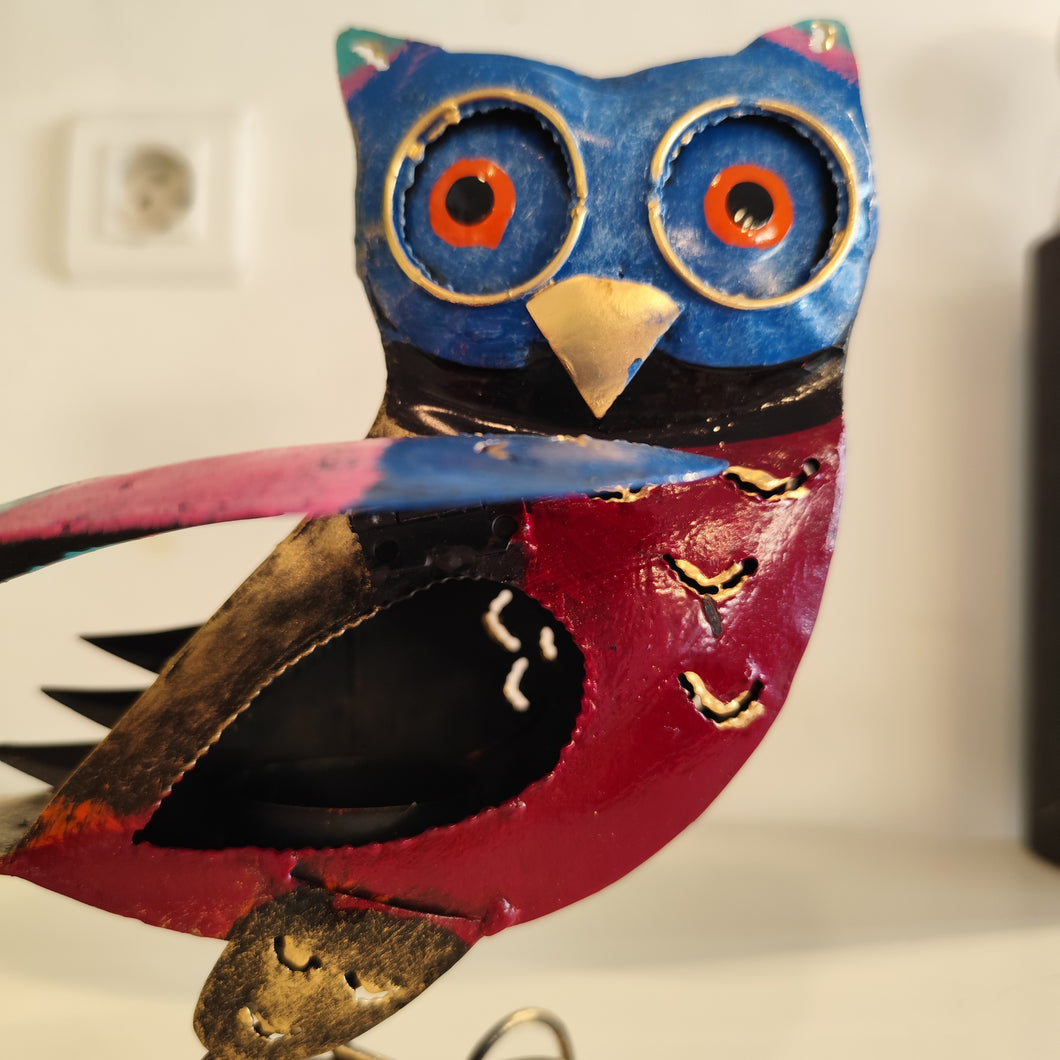 Hibou - Métal recyclé