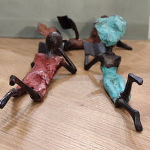 Charger l'image dans la galerie, Bronze Burkina Faso allongés

