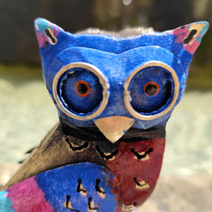 Hibou en métal coloré artyana Aix en Provence 
