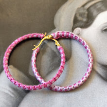 Load image into Gallery viewer, Créoles bicolores "Justine"

