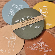 Load image into Gallery viewer, Lot de 6 sous-verres Aix - Mazart
