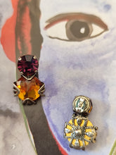 Load image into Gallery viewer, Boucles d&#39;oreilles verre orange
