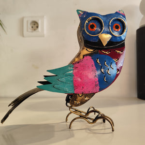 Hibou - Métal recyclé