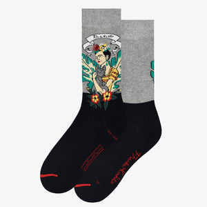Chaussettes Frida Kahlo, Frida avec un chien