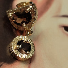 Charger l'image dans la galerie, Boucles d'oreilles Ekadori Smoky quartz
