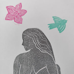 Mini estampe Flora