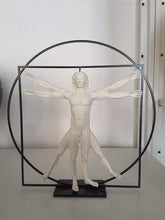 Load image into Gallery viewer, L&#39;homme de Vitruve blanc
