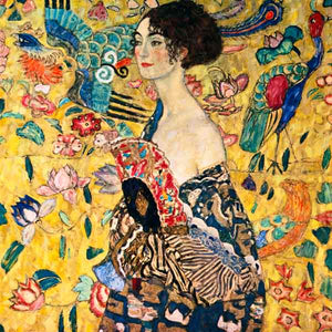 TABLEAU La femme à l'éventail- Gustav Klimt