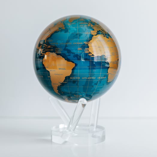 MOVA GLOBE - Globe rotatif - Bleu et Doré