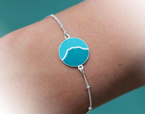 Bracelet Sainte Victoire bleu émaillé