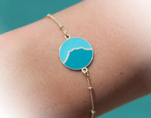 Bracelet Sainte Victoire bleu émaillé