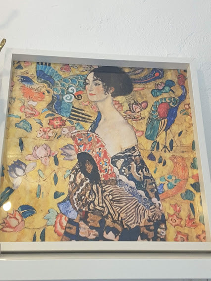 TABLEAU La femme à l'éventail- Gustav Klimt