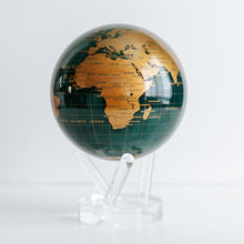 Load image into Gallery viewer, Globe rotatif - Vert et Doré
